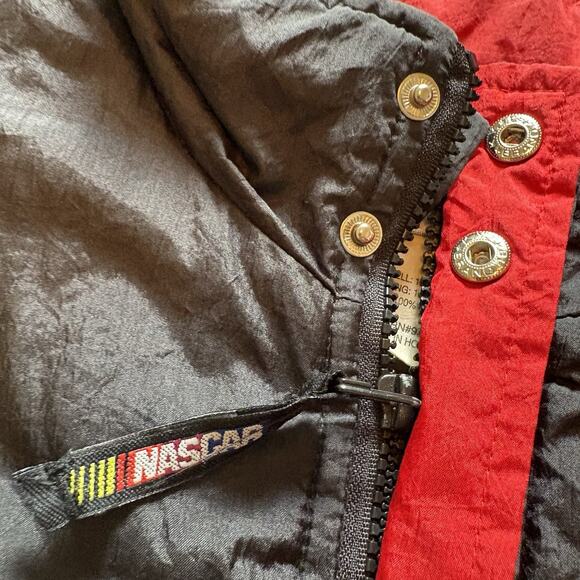 Vintage 1998 Nascar 50th Anniversary Chase Authentics Puffer Jacket Mens Large - Picture 6 of 7